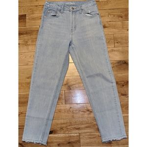 High Waisted Light Wash Mom Jeans